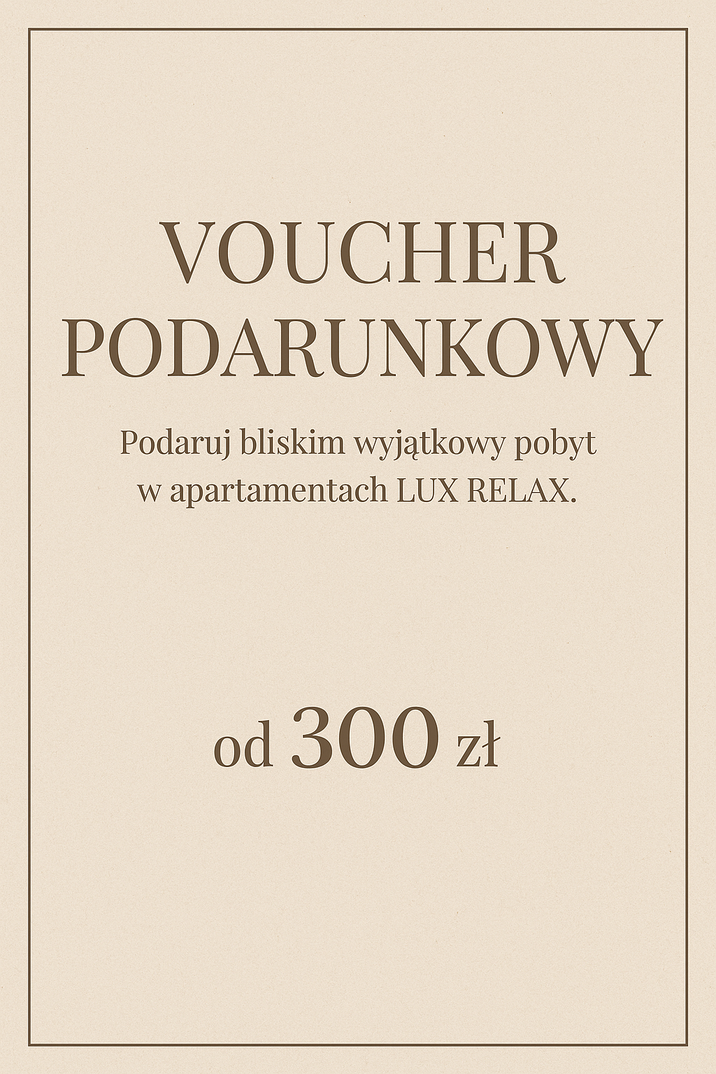 Voucher podarunkowy